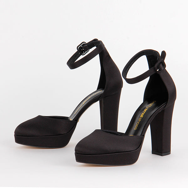 Asos Design Wide Fit Nutshell Platform Barely There Heeled Sandals In Black  | ModeSens